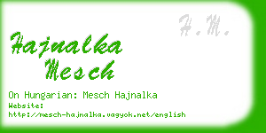 hajnalka mesch business card